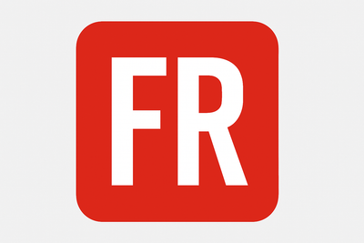FR Favicon with Red Background