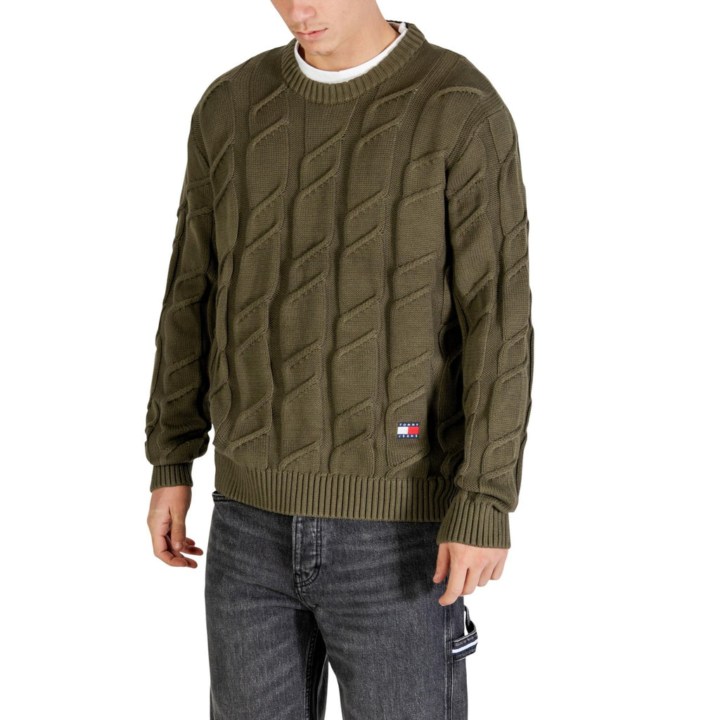 Tommy Hilfiger Jeans Men Knitwear 100% Organic Cotton Green – back view