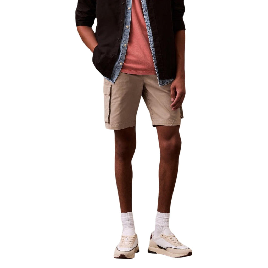 Calvin Klein Jeans Men's Cotton Shorts Beige