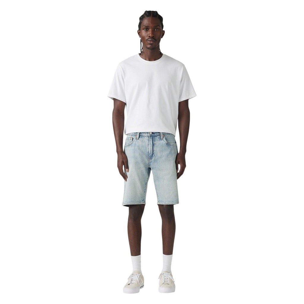 Levis® Men's Cotton Shorts Light Blue – side view detail