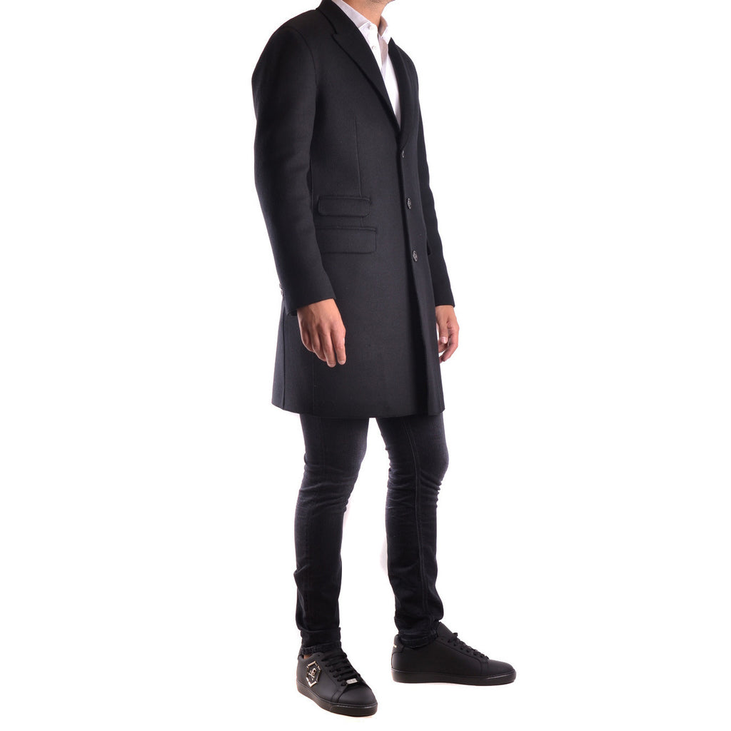 Neil Barrett Men Coat Wool Blend Black