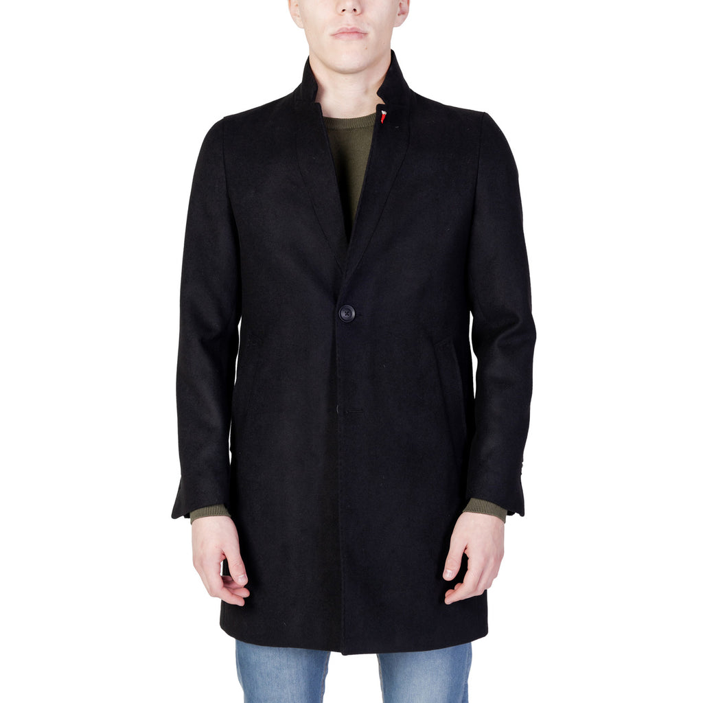Mulish Men Coat Polyester Black