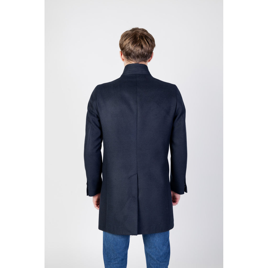 Mulish Men Coat Polyester Blue