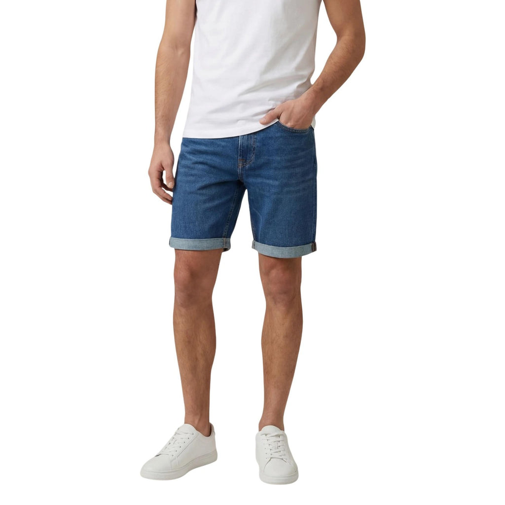 Calvin Klein Jeans Men's Cotton Shorts Light Blue