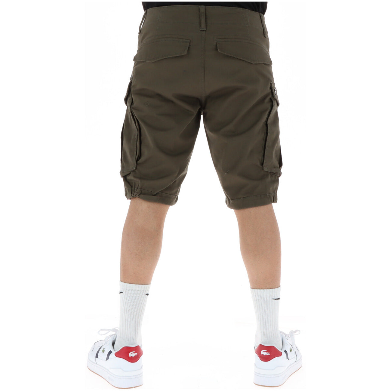 G-Star Men's Cotton Shorts Green – side view detail