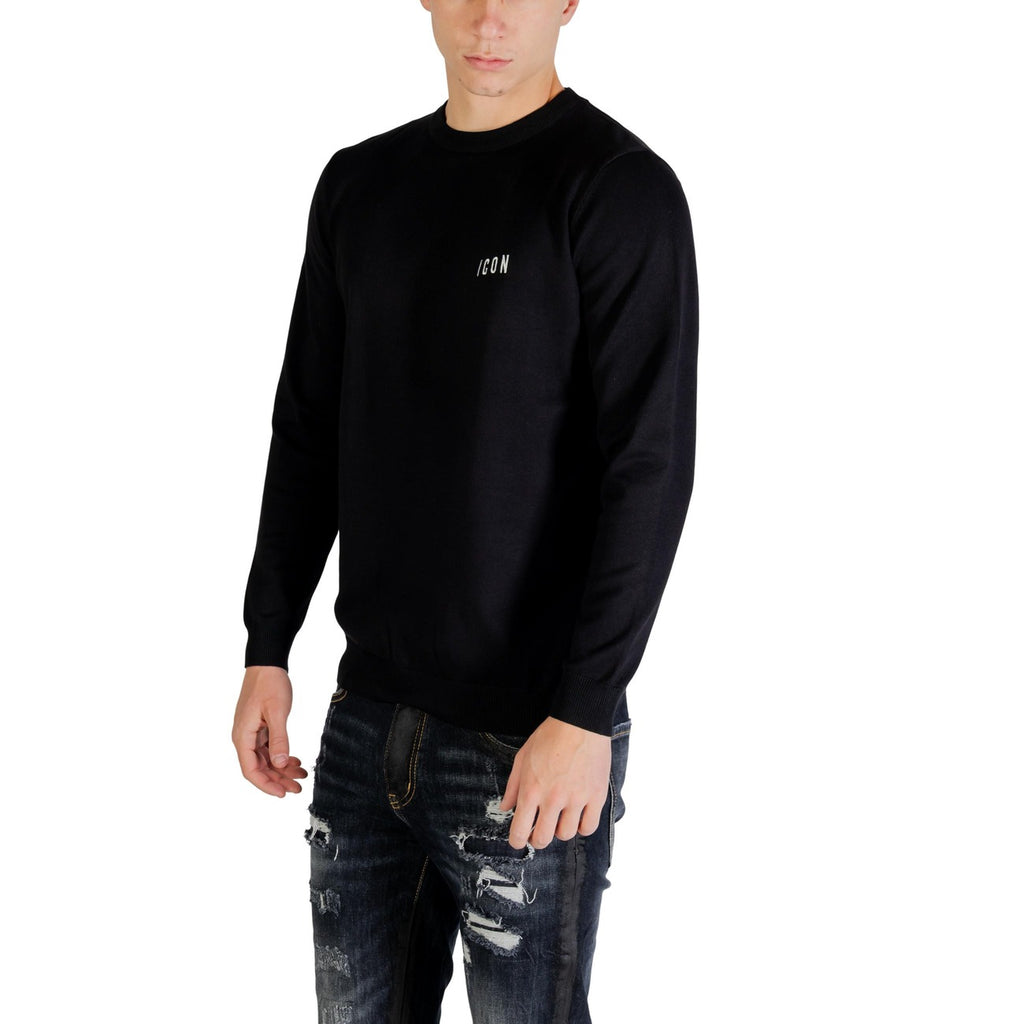 Icon Men Knitwear Viscose Black – back view
