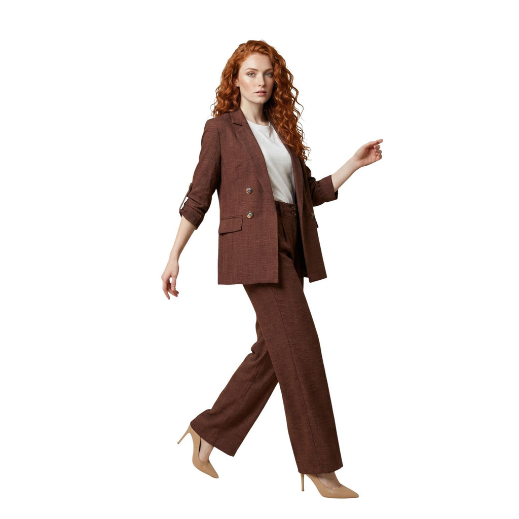 Artigli Women's Brown Blazer – back view