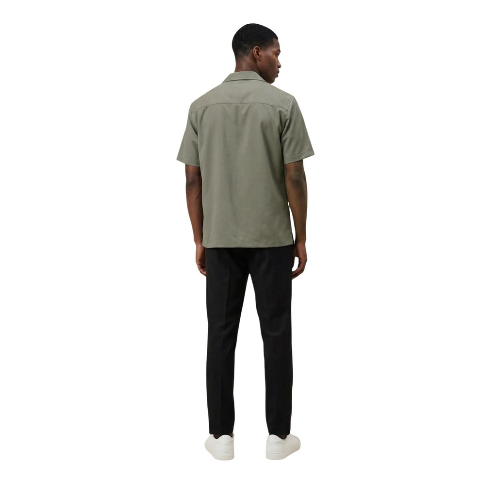 Gianni Lupo Men Shirt Viscose Green – back view