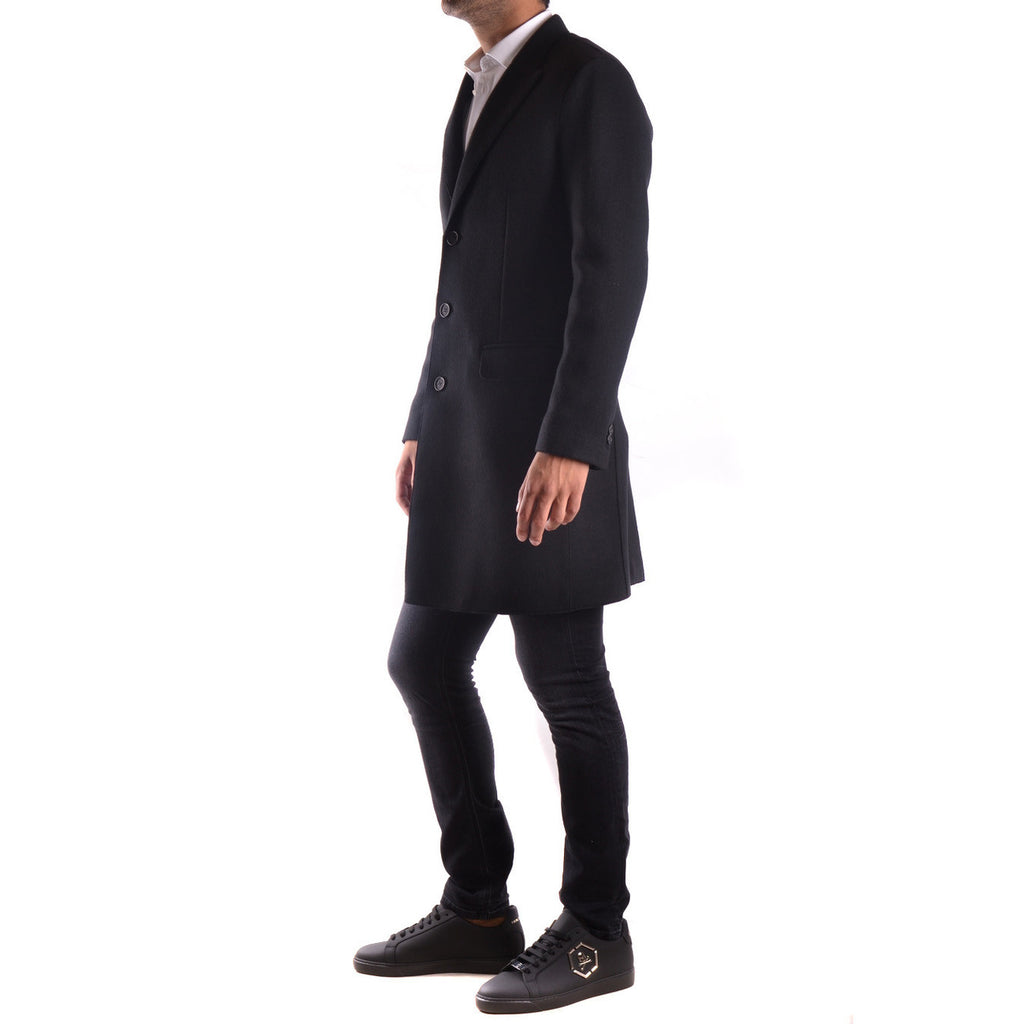 Neil Barrett Men Coat Wool Blend Black