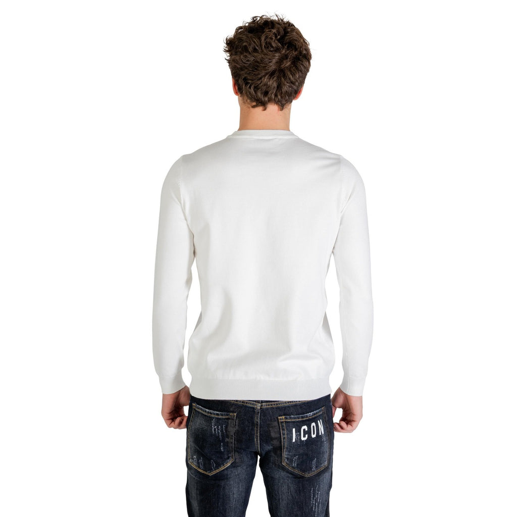 Icon Men Knitwear Viscose White – side view detail