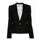 Moschino Women's Wool Blazer in Black – front view