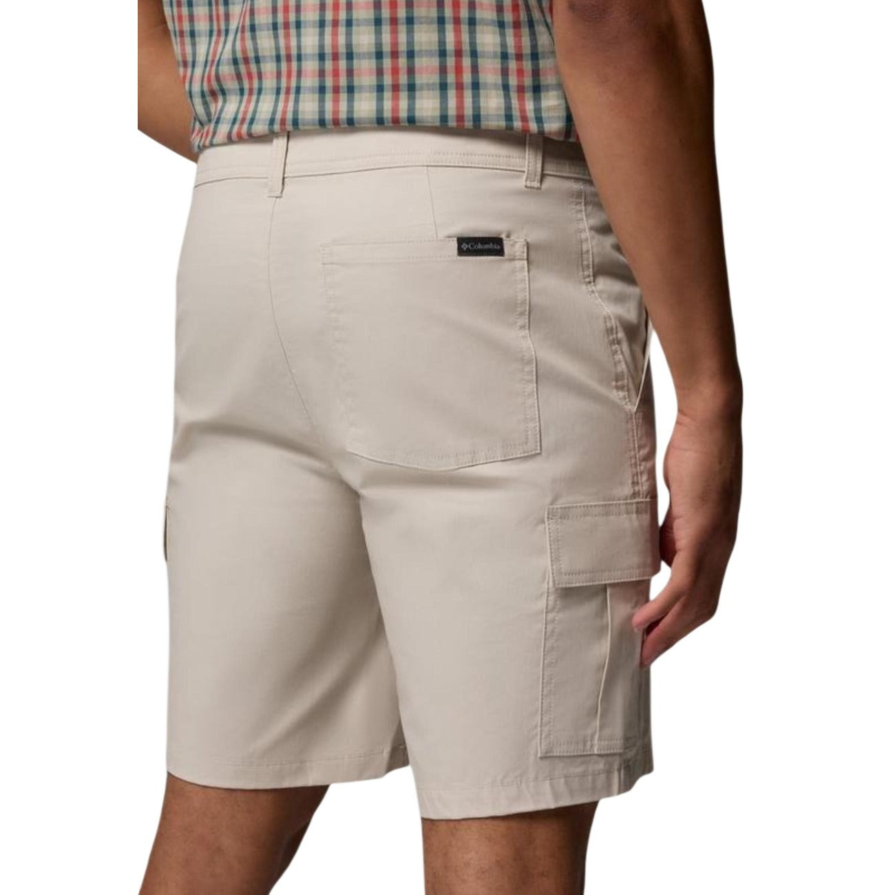 Columbia Men Cotton Shorts Beige – back view