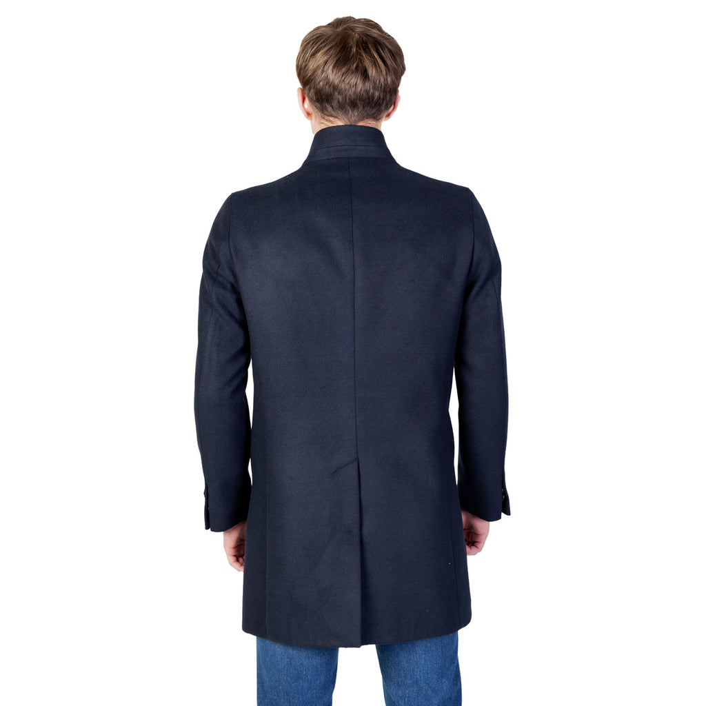 Mulish Men Coat Polyester Blue