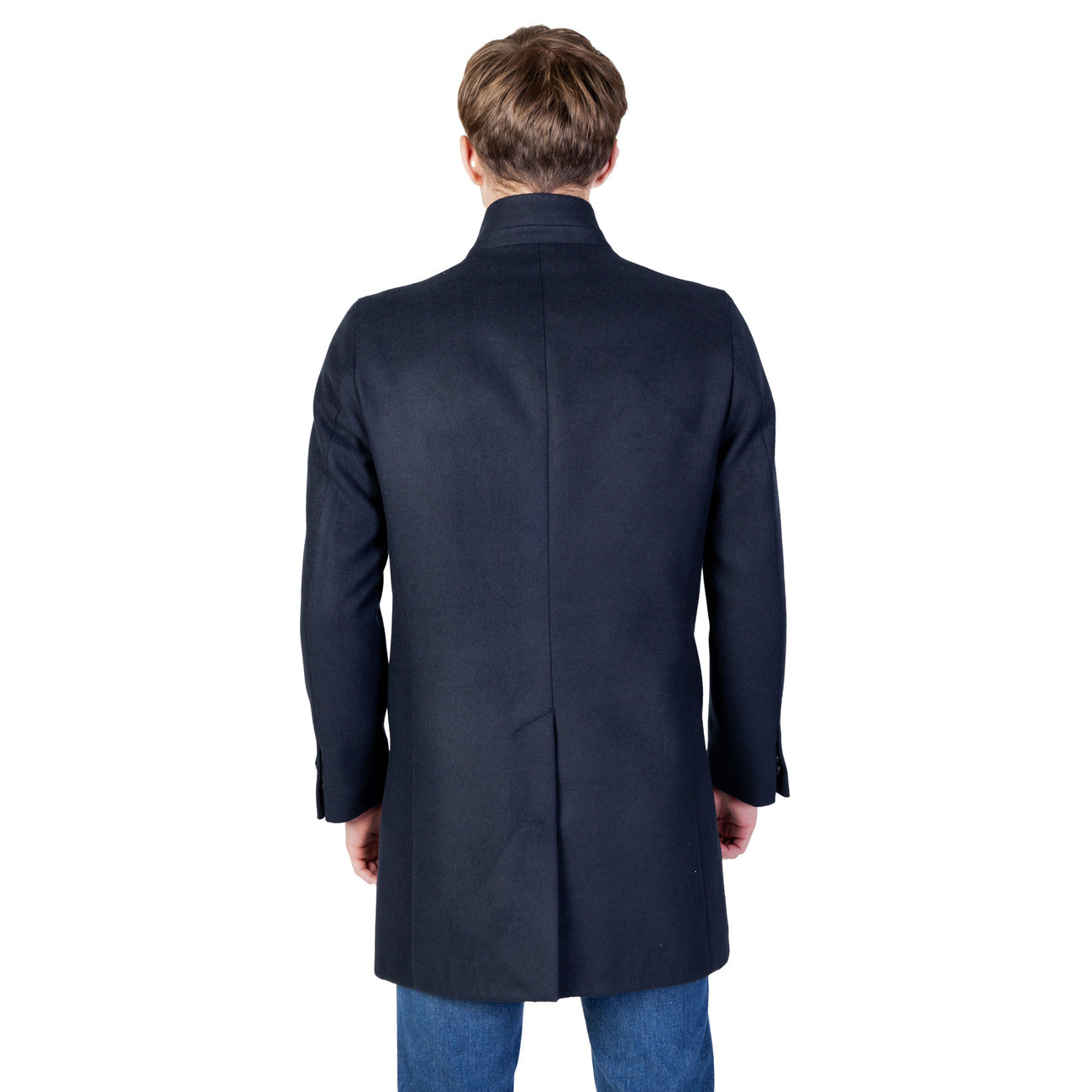 Mulish Men Coat Polyester Blue
