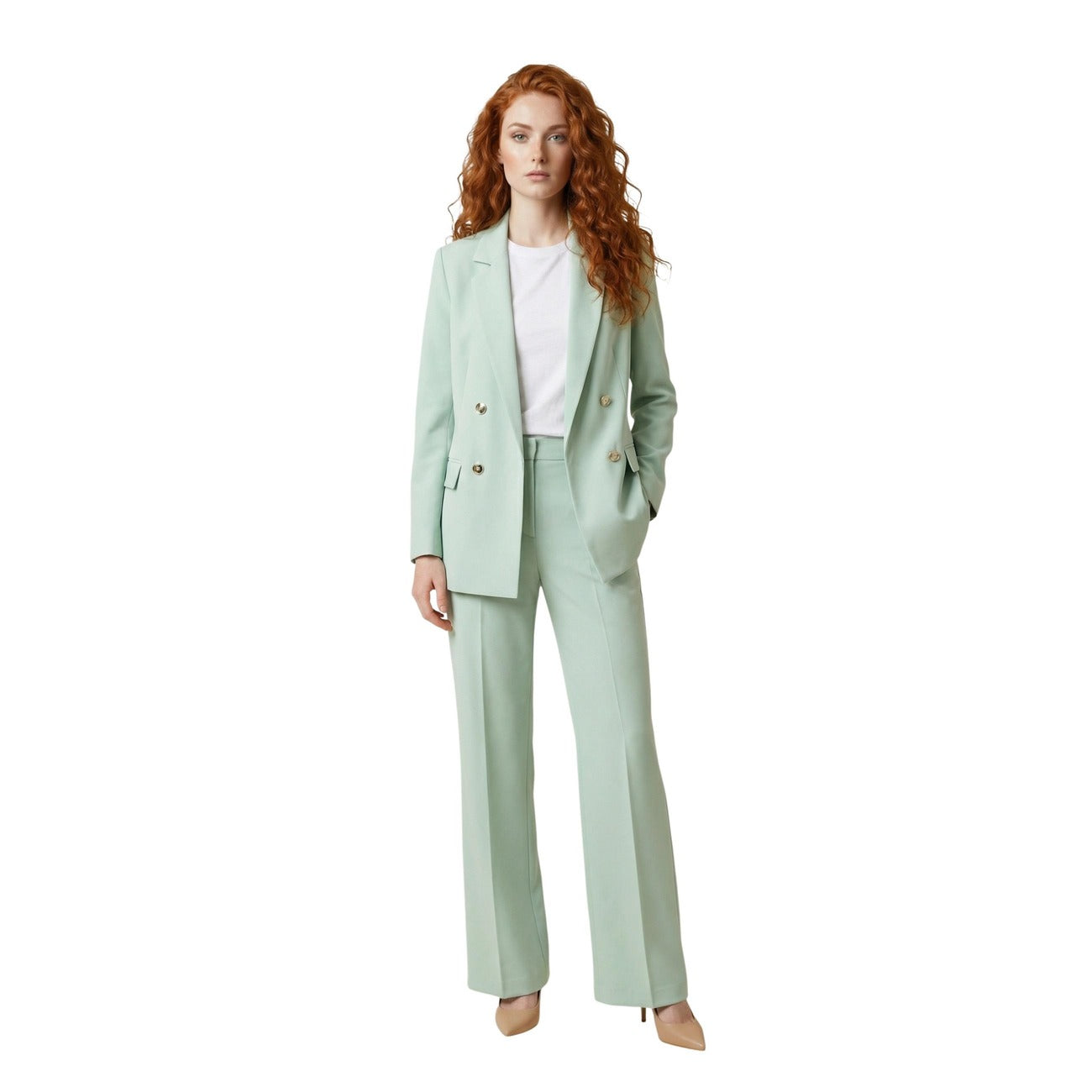 Artigli Women's Green Blazer – back view