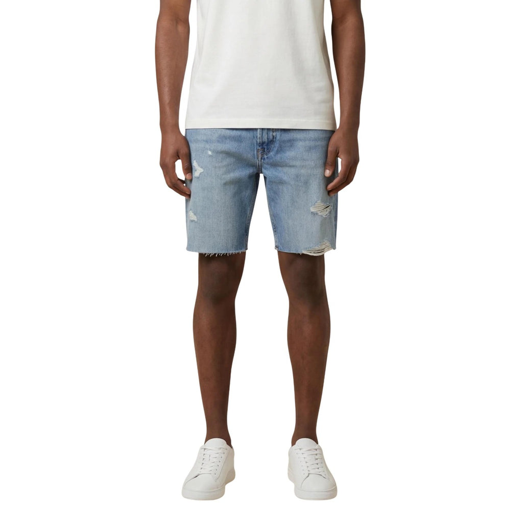 Calvin Klein Jeans Men's Cotton Shorts Light Blue
