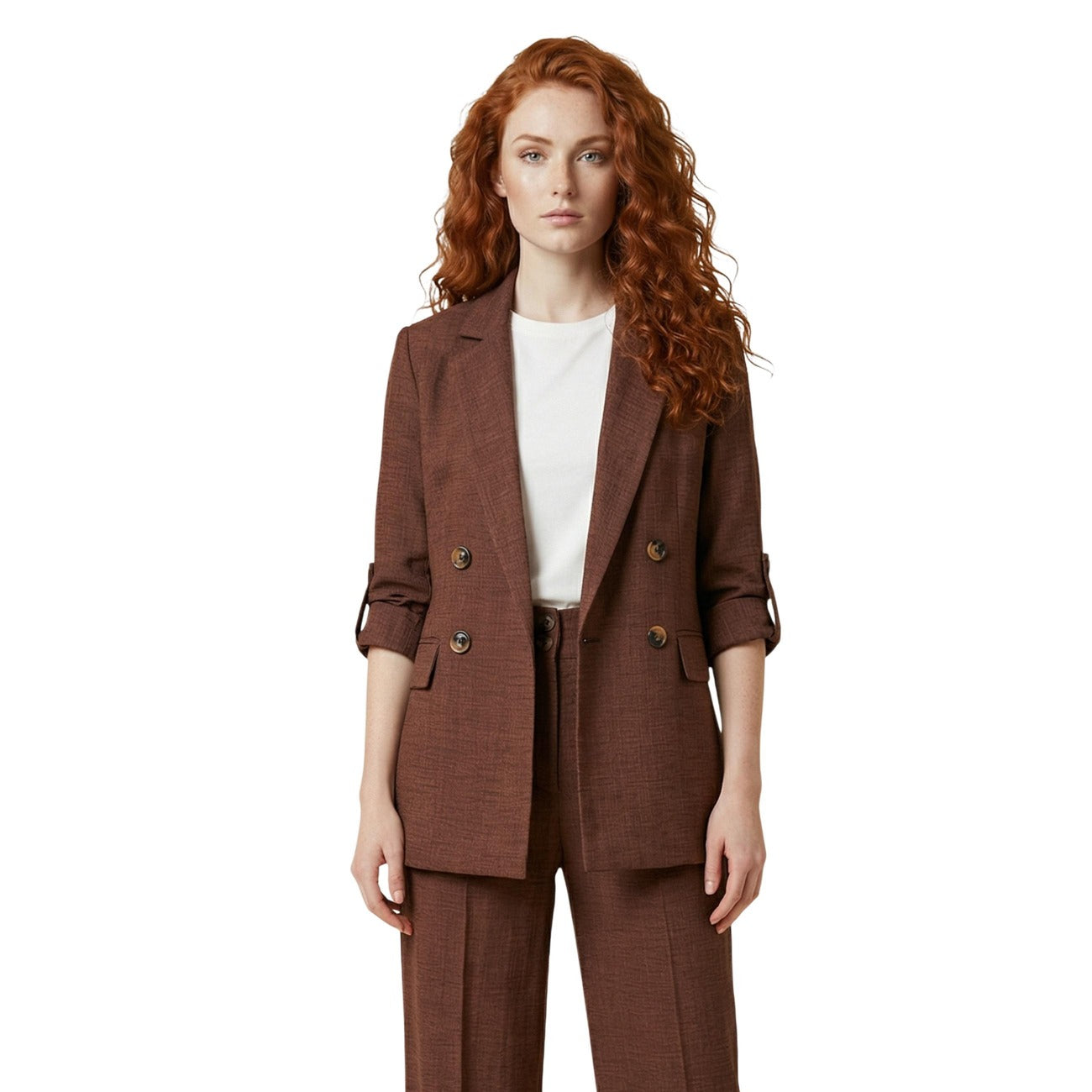 Artigli Women's Brown Blazer – front view