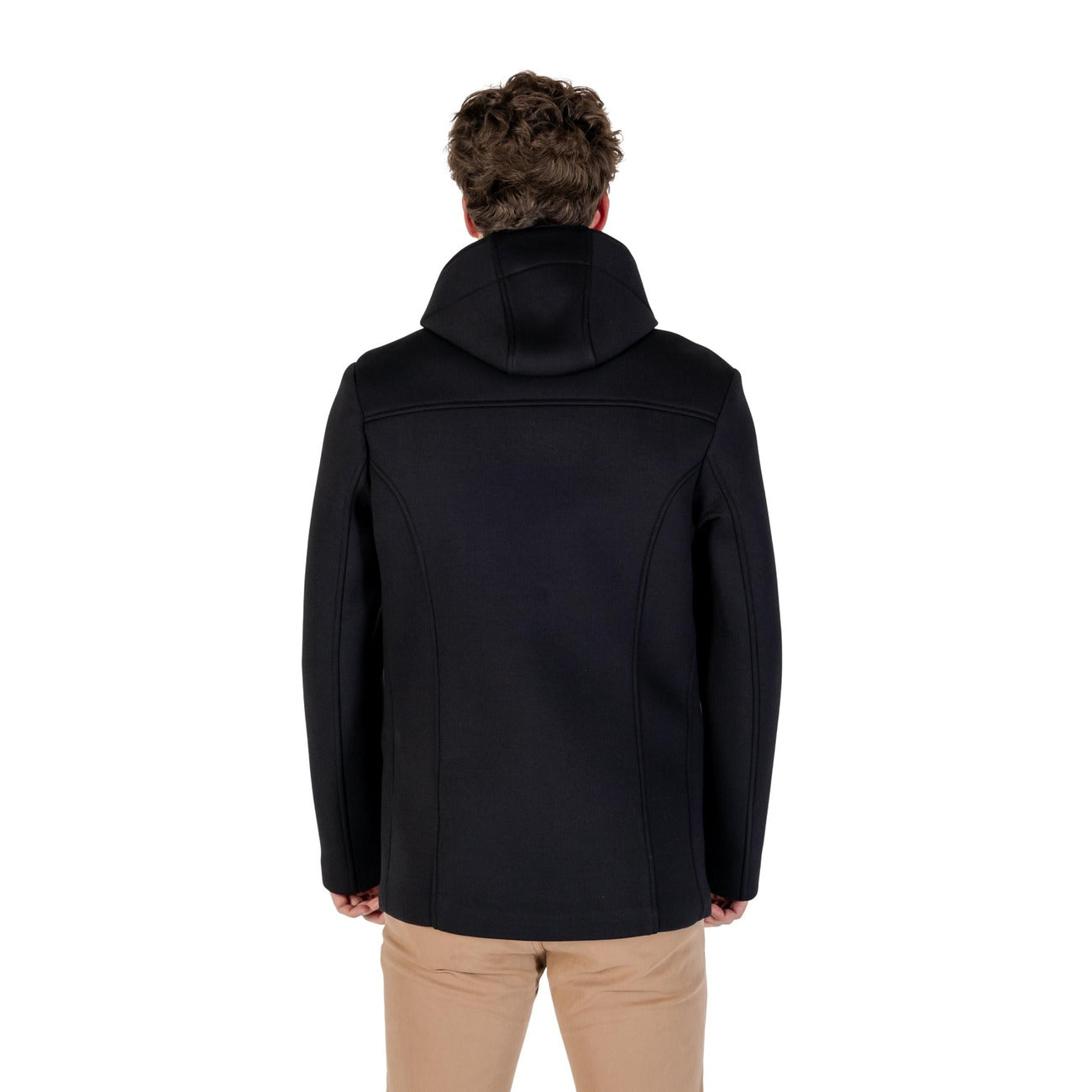 Yos Men Coat Viscose Black