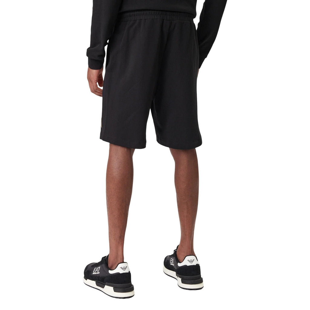 EA7 Men's 100% Cotton Shorts Black