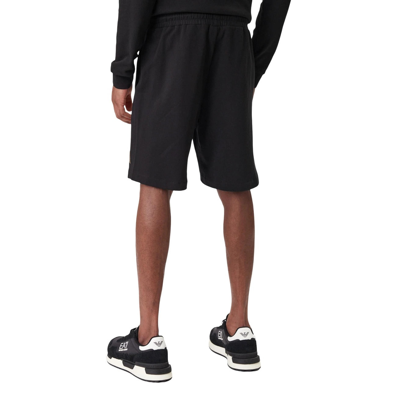 EA7 Men's 100% Cotton Shorts Black