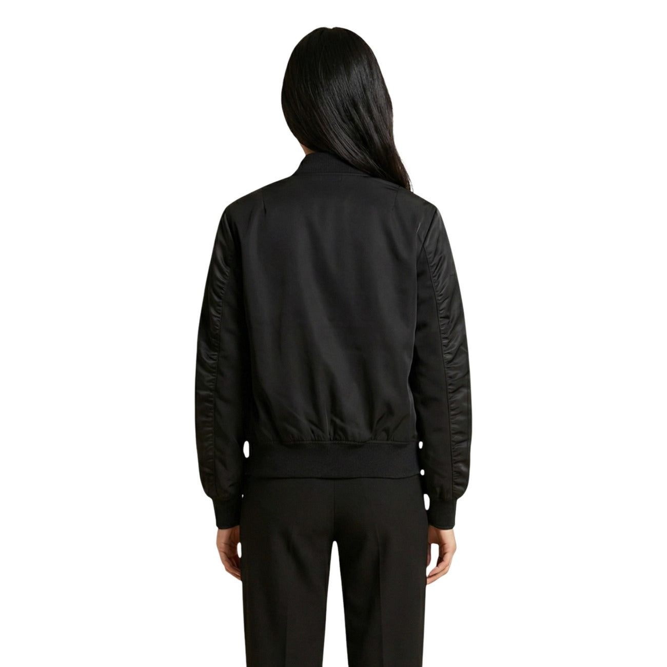 Blauer Women's Black Zip-Up Blazer – detail view