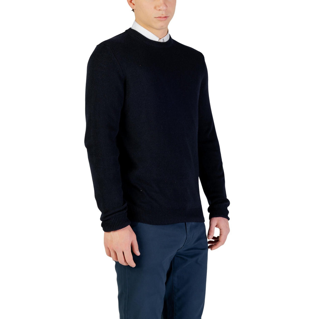 Yos Men Knitwear Cashmere Wool Viscose White – back view