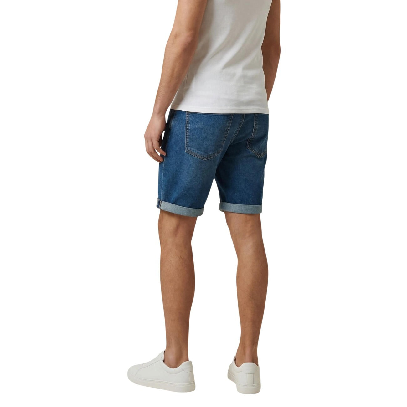 Calvin Klein Jeans Men's Cotton Shorts Light Blue