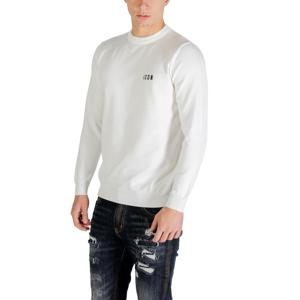 Icon Men Knitwear Viscose White – back view