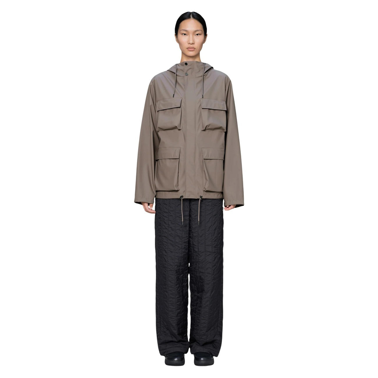 Rains Women's Blazer in Brown – back view