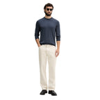 Guess Men Knitwear Wool Silk Blue – side view detail