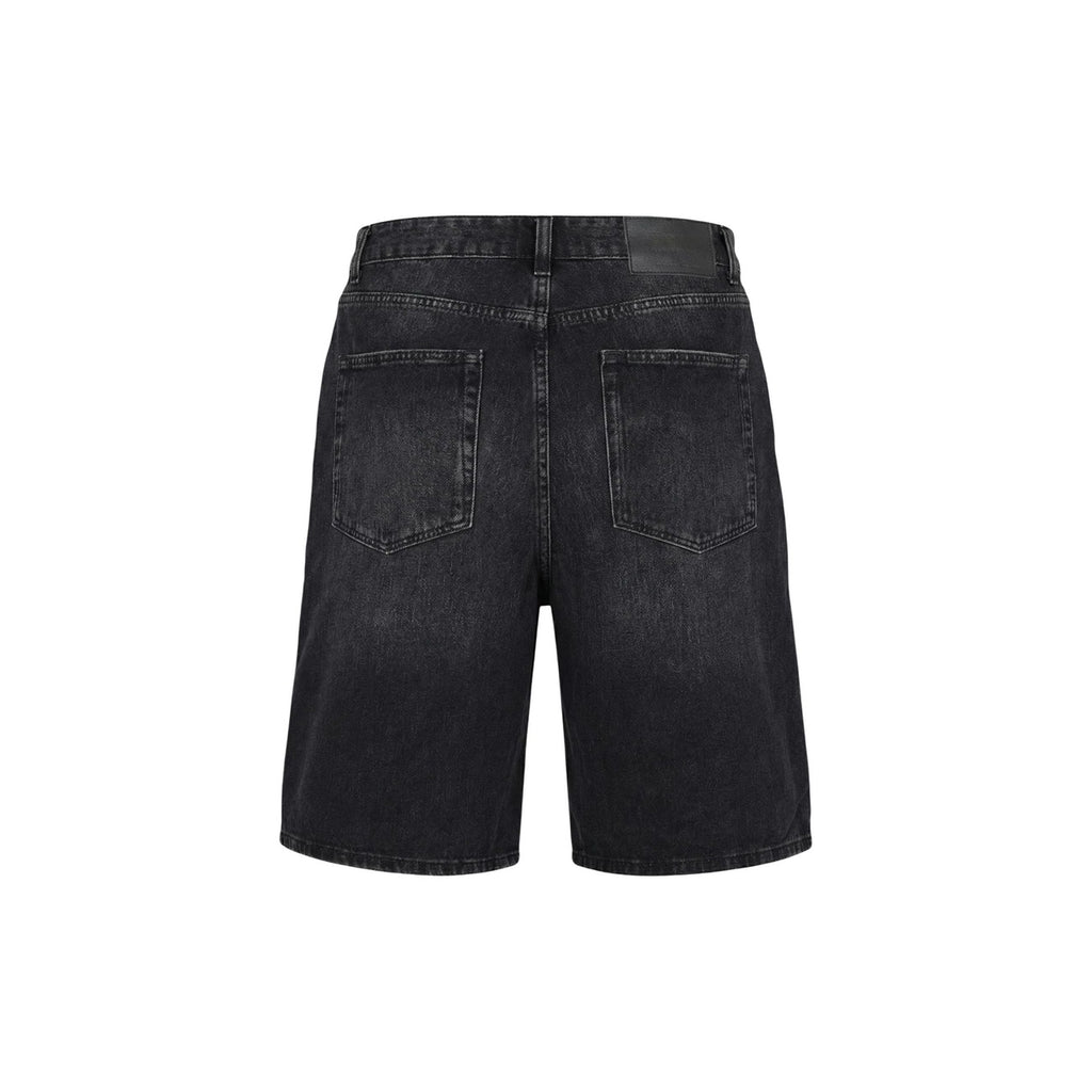 Only & Sons Men 100% Organic Cotton Shorts Black – side view detail