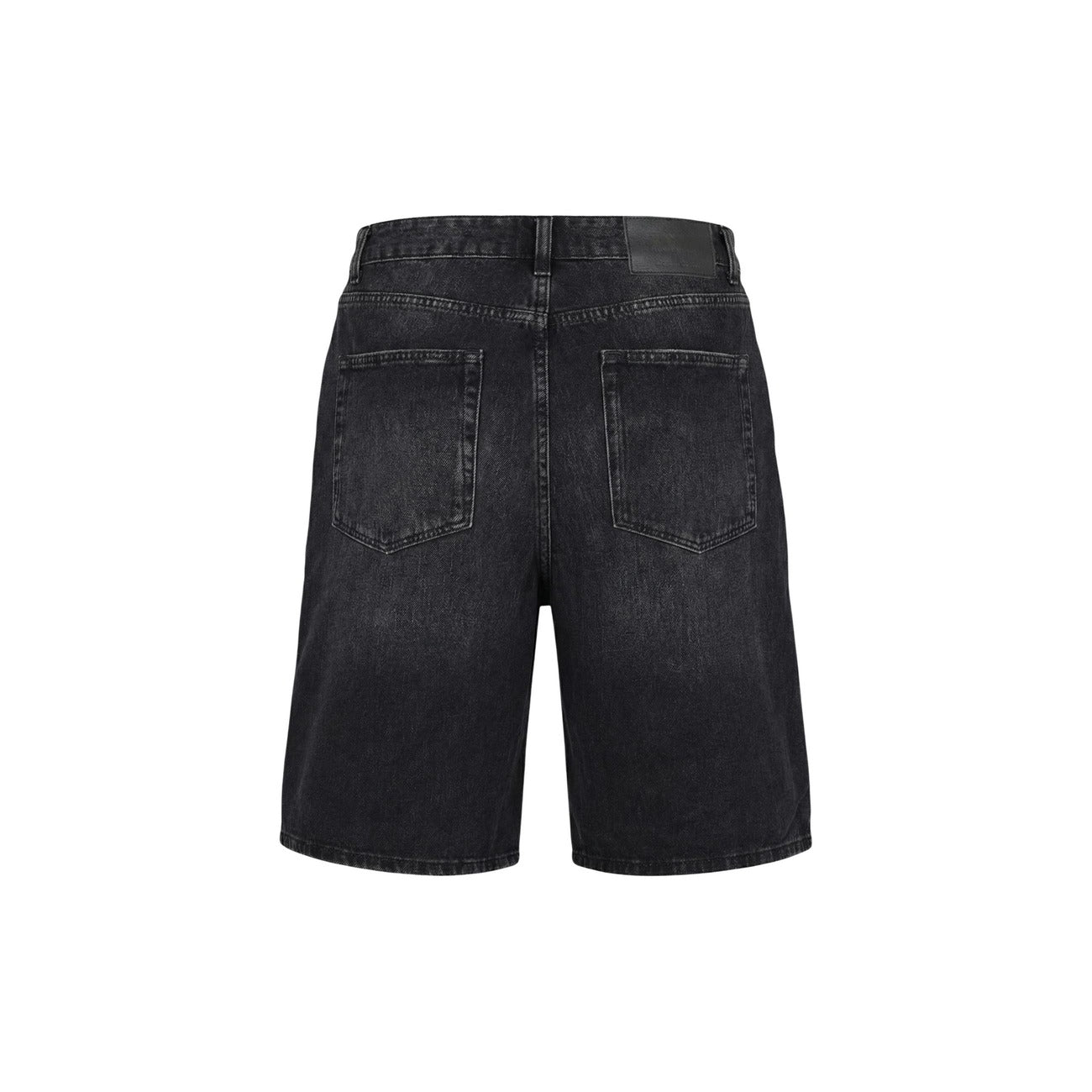 Only & Sons Men 100% Organic Cotton Shorts Black – side view detail