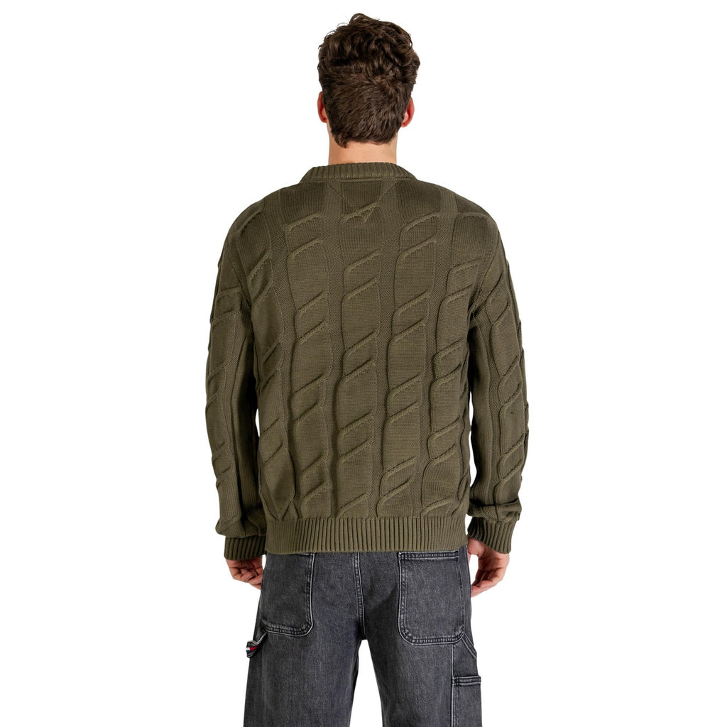 Tommy Hilfiger Jeans Men Knitwear 100% Organic Cotton Green – side view detail