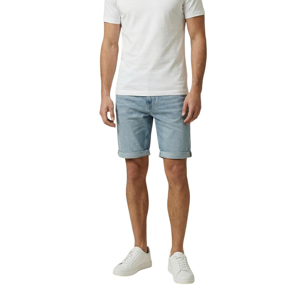 Calvin Klein Jeans Men's Cotton Shorts Light Blue
