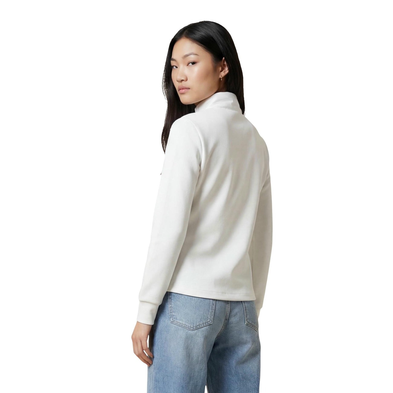 Blauer Women's White Zip-Up Blazer – detail view
