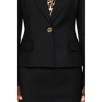 Moschino Women's Wool Blazer in Black – detail view
