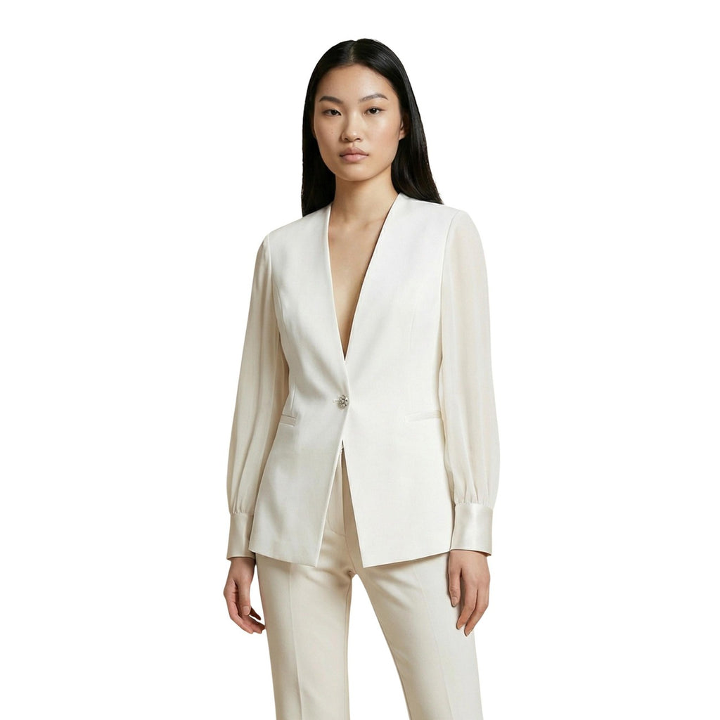 Artigli Women's White Blazer – front view