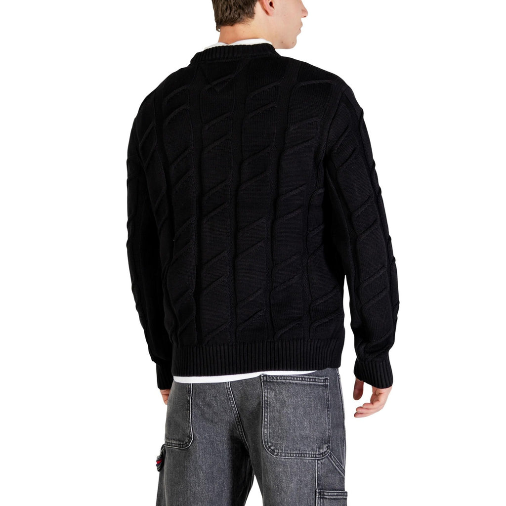 Tommy Hilfiger Jeans Men Knitwear 100% Organic Cotton Black – back view