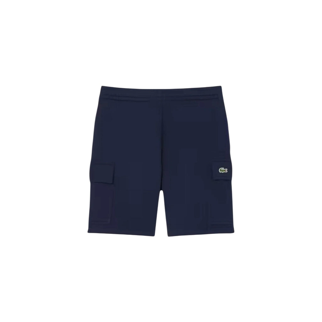 Lacoste Men 100% Cotton Shorts Blue – side view detail