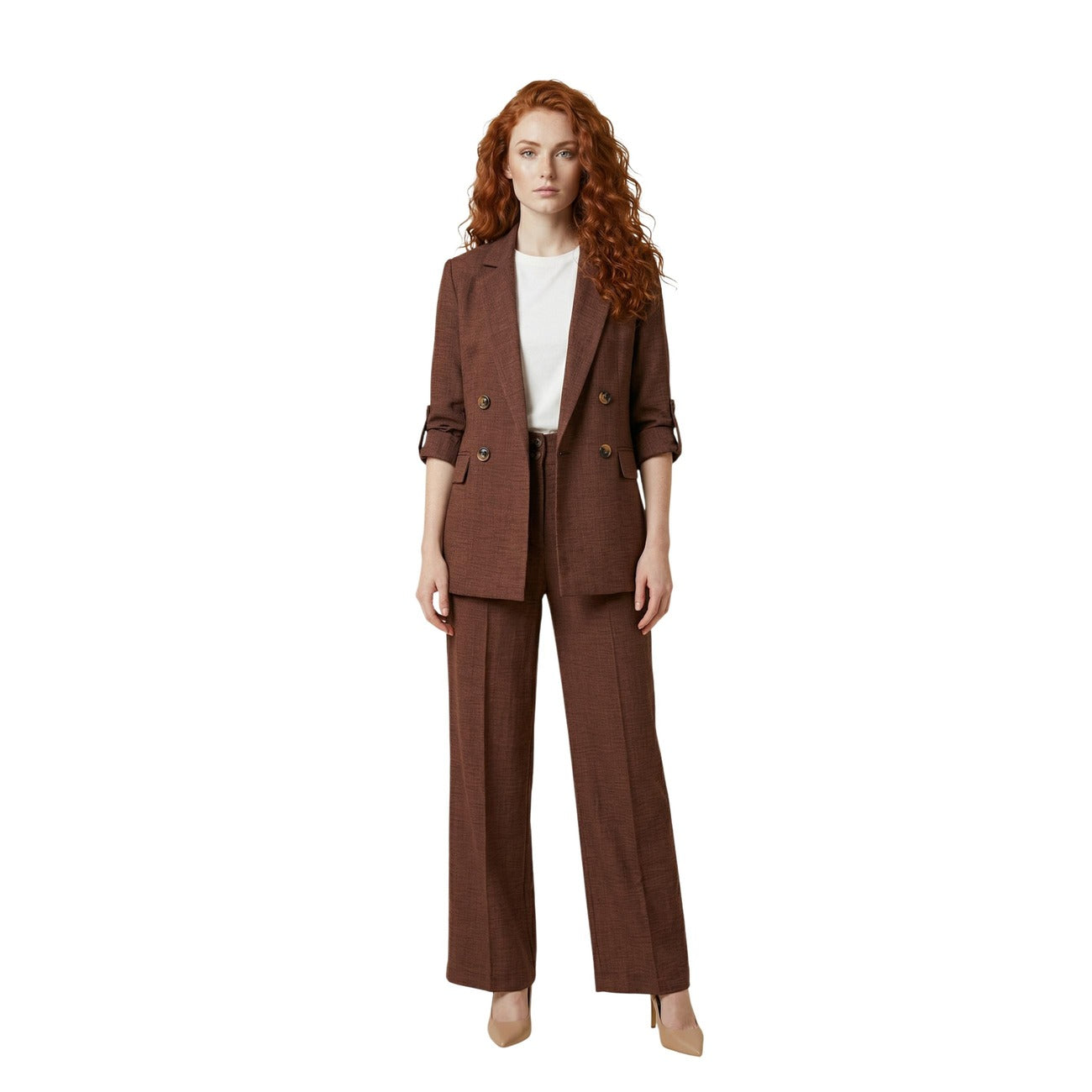 Artigli Women's Brown Blazer – detail view