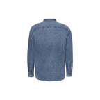 Calvin Klein Jeans Men Shirt 100% Cotton Blue – side view detail