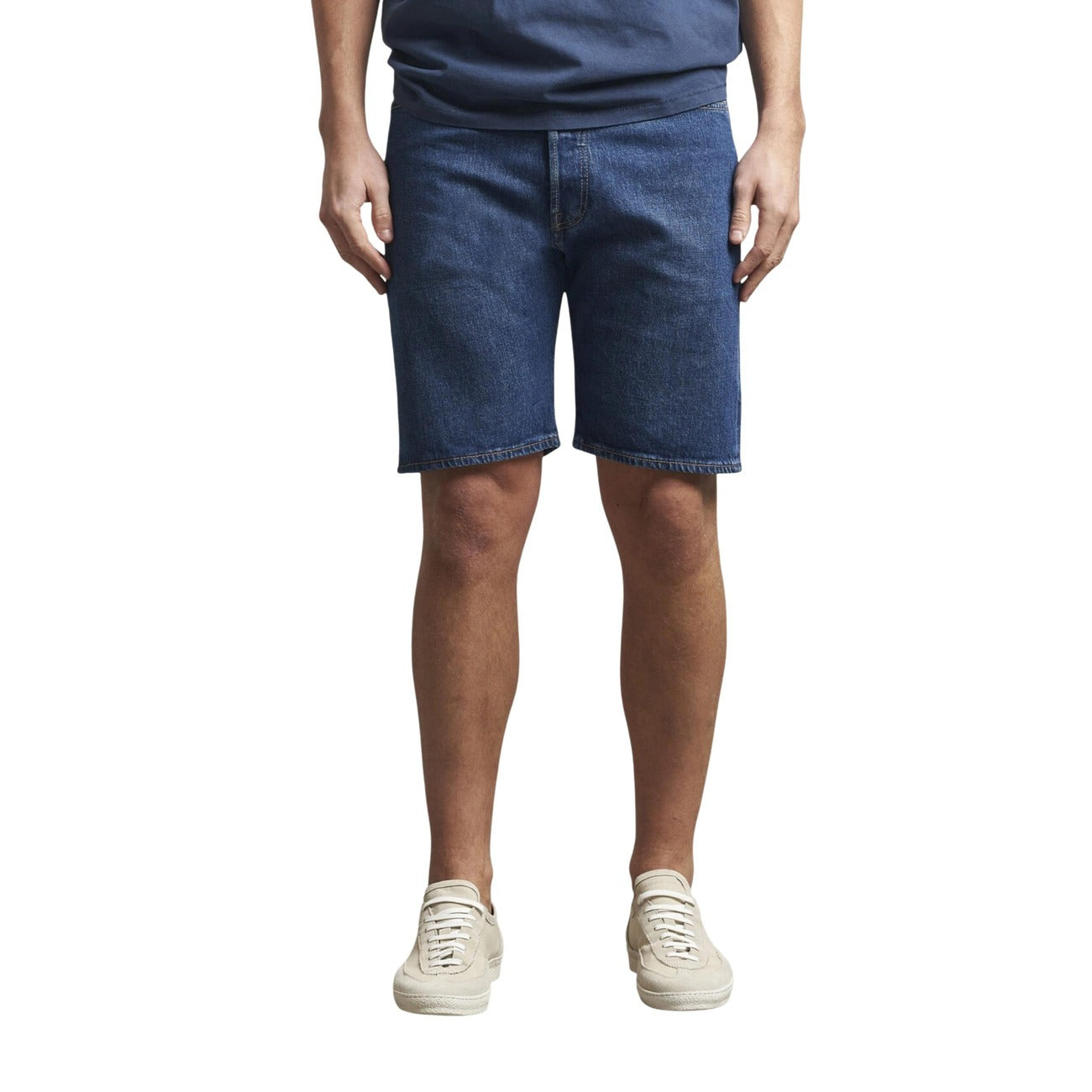 Levis Men Cotton Shorts Blue – back view
