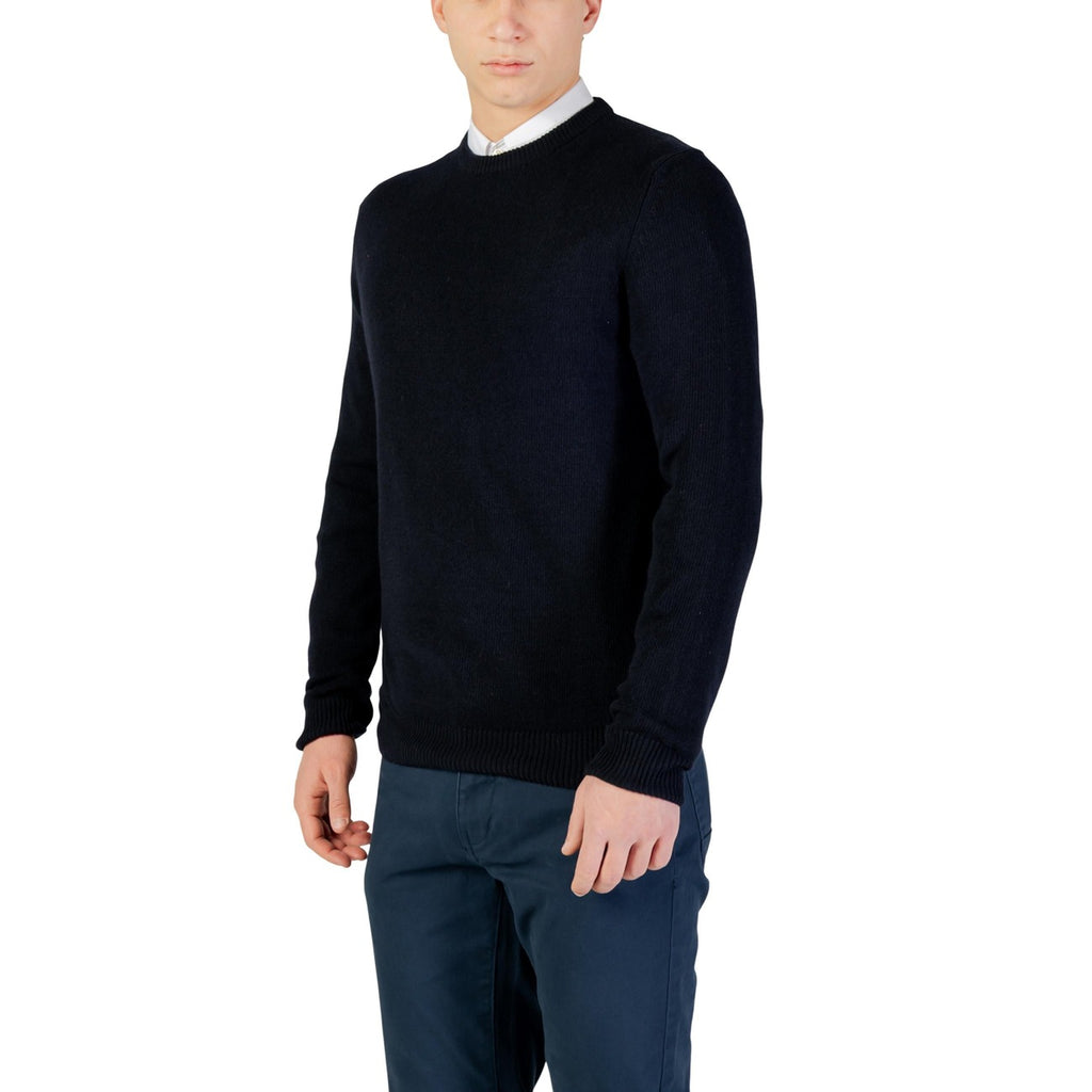 Yos Men Knitwear Cashmere Wool Viscose White – side view detail
